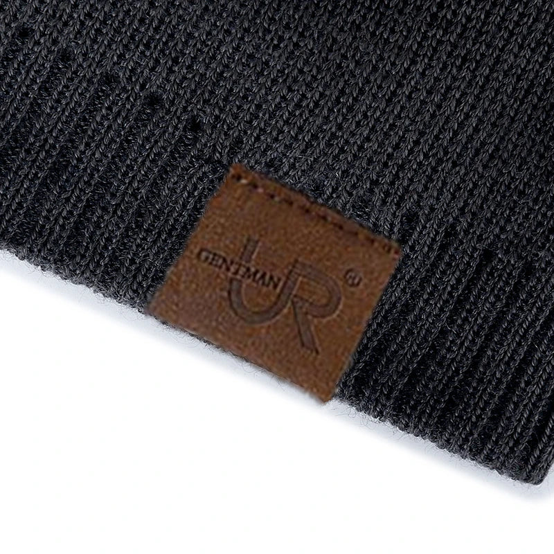 Fleece-Lined Knit Beanie, Unisex Winter Hat