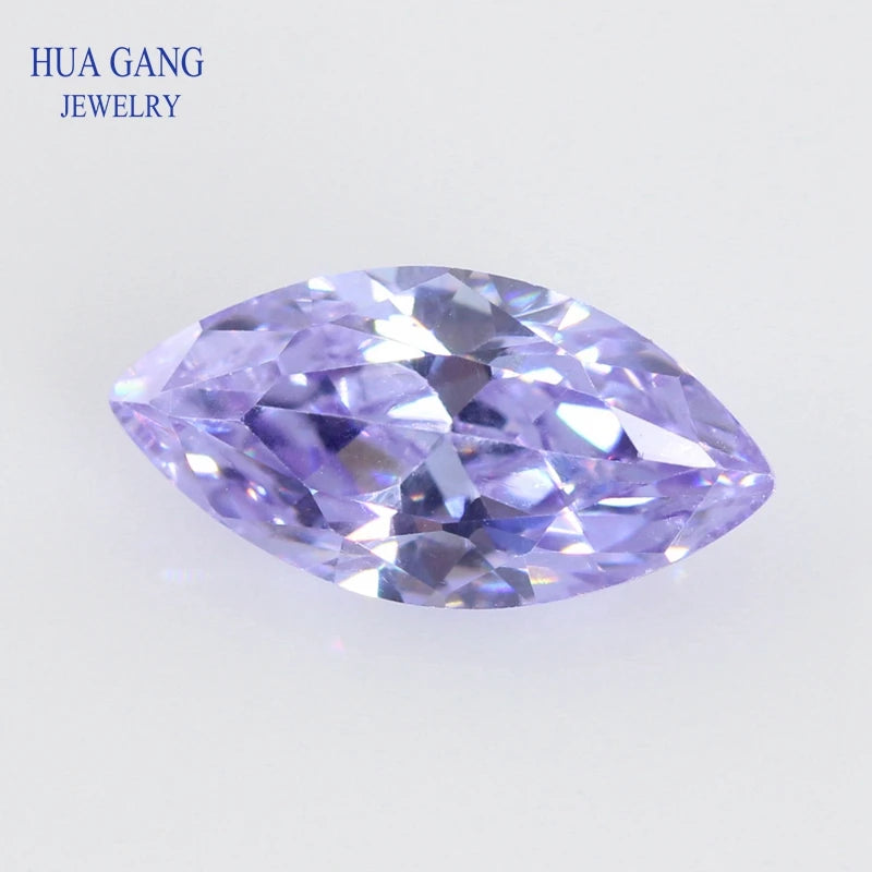 5A Marquise Shape Cubic Zirconia Stone Multicolor Brilliant Cut Loose CZ Synthetic Gems Beads For Jewelry
