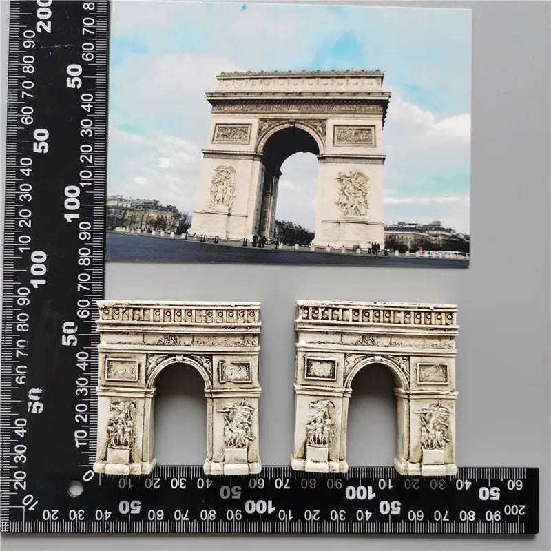 France  Paris Fridge Magnet Souvenir Carcassonne Cannes Imanes Para Riviera Arch of Triumph NICE Magnetic Stickers Home Decor