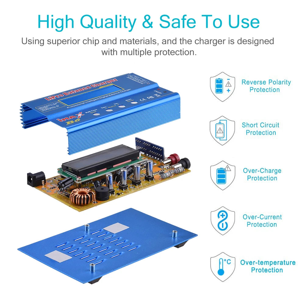 imax B6 80W Digital RC Balance Charger Discharge for LiPo NiMH NiCd LiFe Pb Battery Lipro Charger+ 15V 6A Adapter Optional