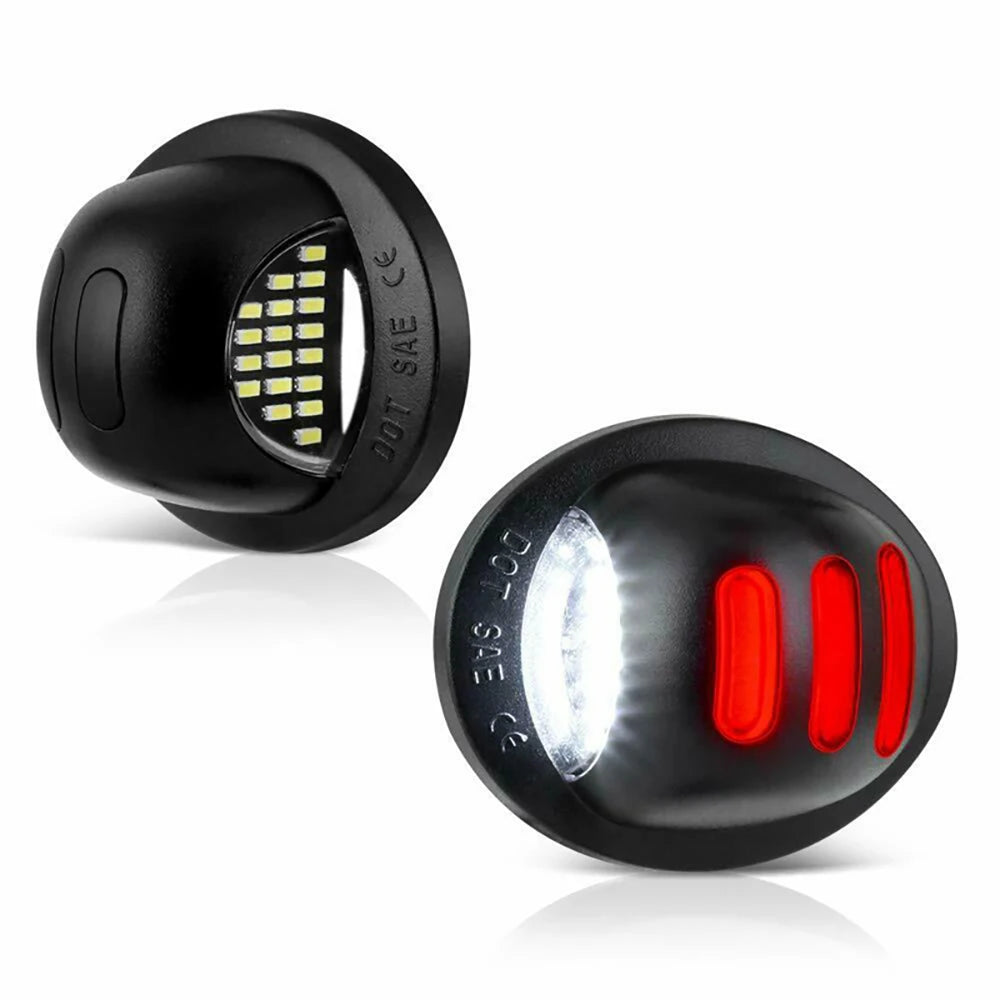LED License Plate Light Assembly for Ford F-150/F-250/F-350/F-450 (2-Pack)