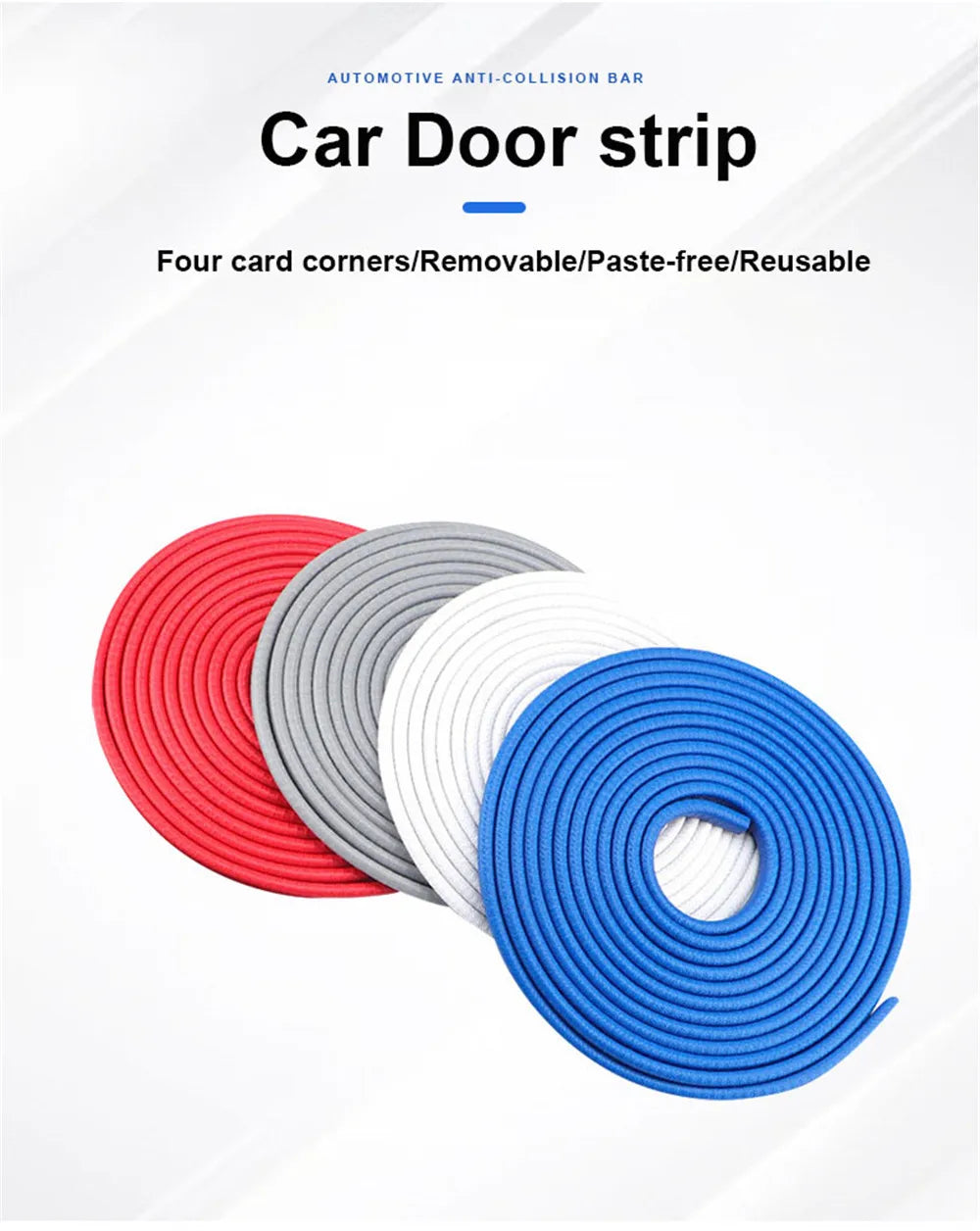 Car Door Protector Edge Scratch Strip Guard Trim Automobile Door Anti Collision Protection Strip Steel Car-styling Accessory