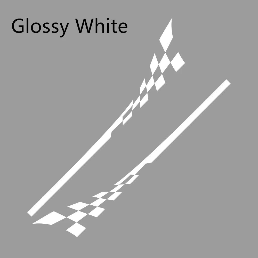 2Pcs Car Door Side Racing Sport Decal – Compatible with MINI Cooper R50 R52 R53 R56 R57 R58 R59 R60 R61 F54 F55 F56 F60
