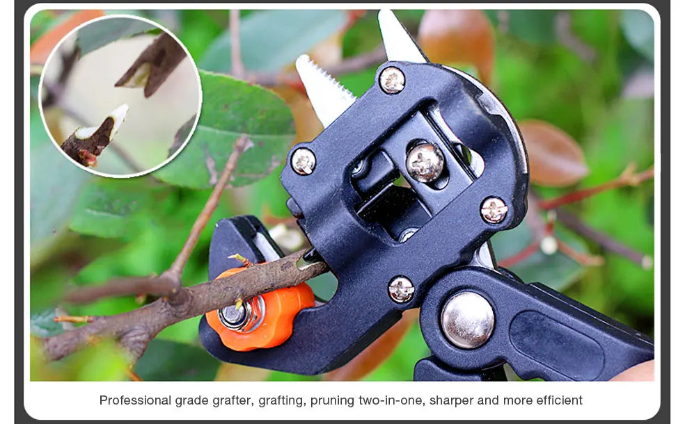 DTBD Garden Grafting Tool Suit Farming Pruning Shears Scissor Fruit Tree Vaccination Secateurs Pruning Garden Tool and Tape