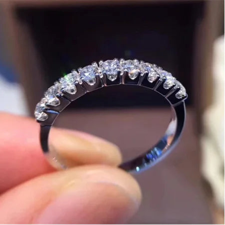 Cubic Zirconia White Gold Ring for Women - Bridal & Wedding