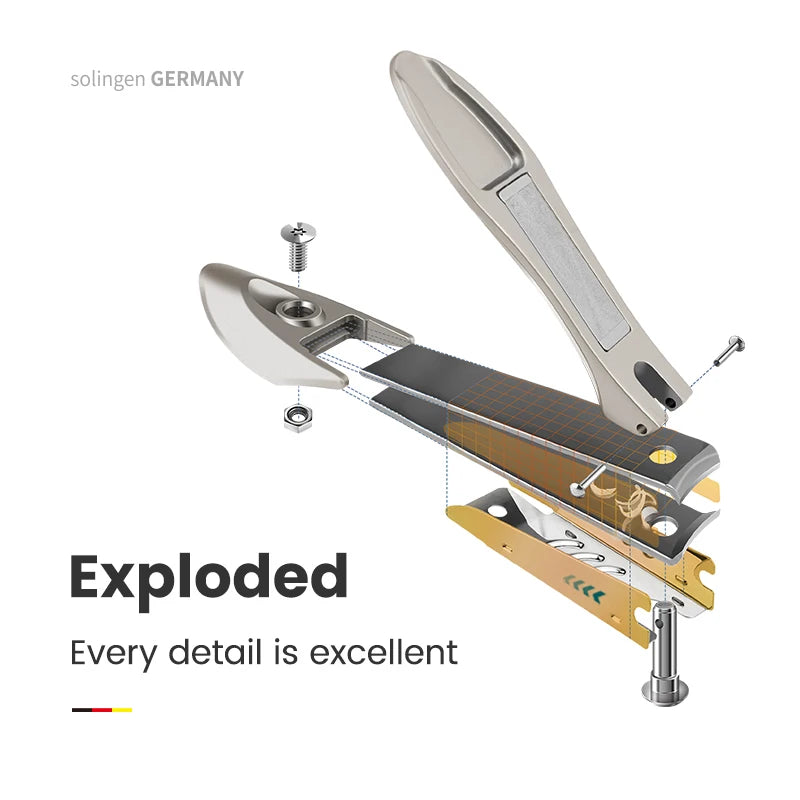 MR.GREEN Professional Nail Clipper Set – Anti-Splash Stainless Steel Fingernail & Toenail Cutter | Ergonomic Bionic Design Manicure & Pedicure Tool