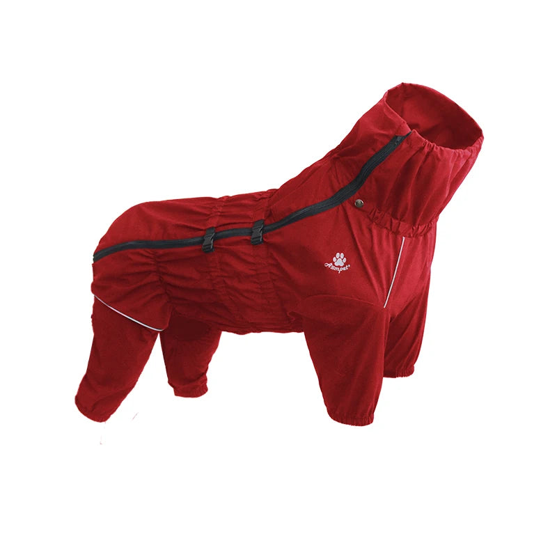 Full-Body Dog Rain Jumpsuit - Reflective Outdoor Coat for Dogs - photo 8