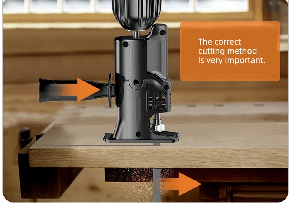 Portable Reciprocating Saw Adapter ,Electric Drill To Electric Saw for Wood Metal Cutting Tool with Saw Blade