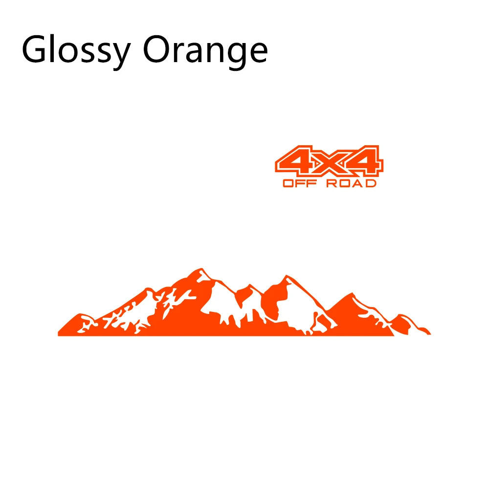 4x4 Off-Road Graphic Vinyl Decal – Compatible with Ford Ranger Raptor, Isuzu D-Max, Nissan Navara, Toyota Hilux