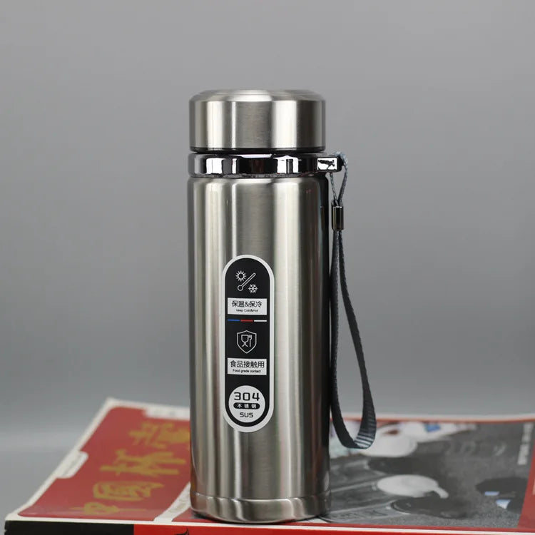 High Capacity Business Thermos Mug Stainless Steel Tumbler Insulated Water Bottle Portable Vacuum Flask For Office Tea Mugs