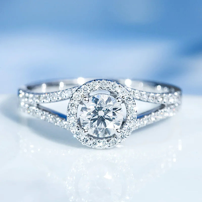 Cubic Zirconia White Gold Ring for Women - Bridal & Wedding