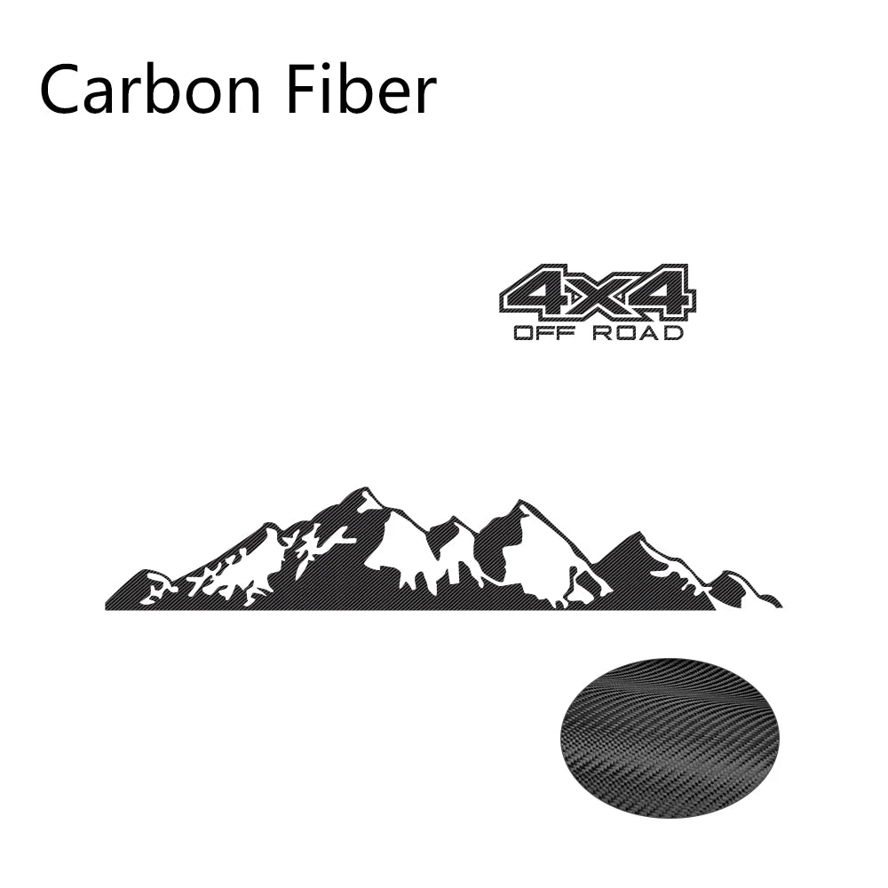 4x4 Off-Road Graphic Vinyl Decal – Compatible with Ford Ranger Raptor, Isuzu D-Max, Nissan Navara, Toyota Hilux