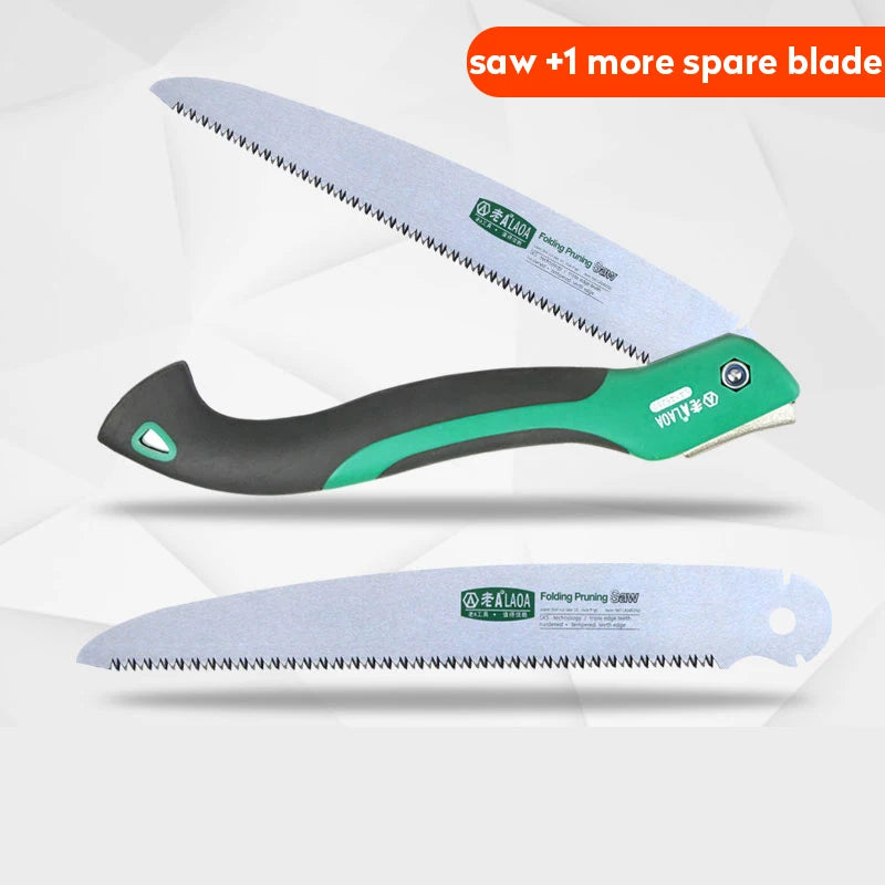 LAOA SK5 Folding Garden Saw – Portable Hand Pruning Saw for Branches, Camping & Logging