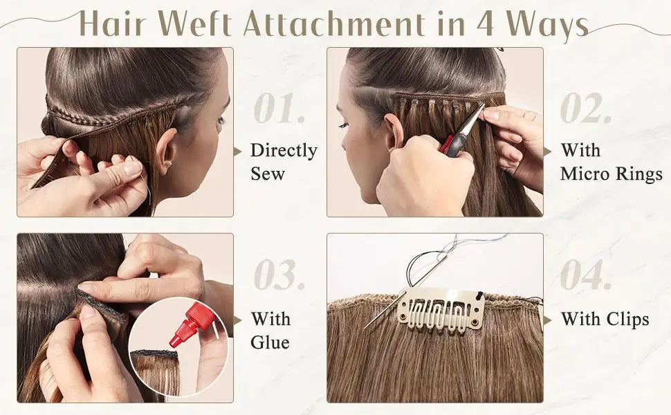 Full Shine Hair Bundles 100% Human Hair Weft Extensions Ombre Blonde Color100g Sew In Silky Straight Remy Skin Double Weft