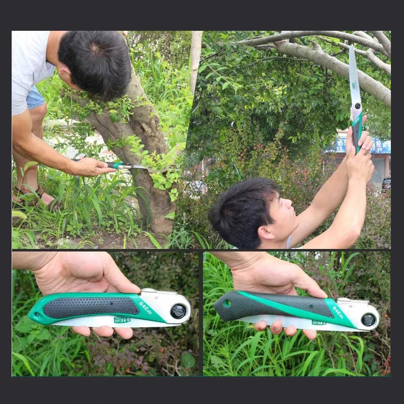 LAOA SK5 Folding Garden Saw – Portable Hand Pruning Saw for Branches, Camping & Logging