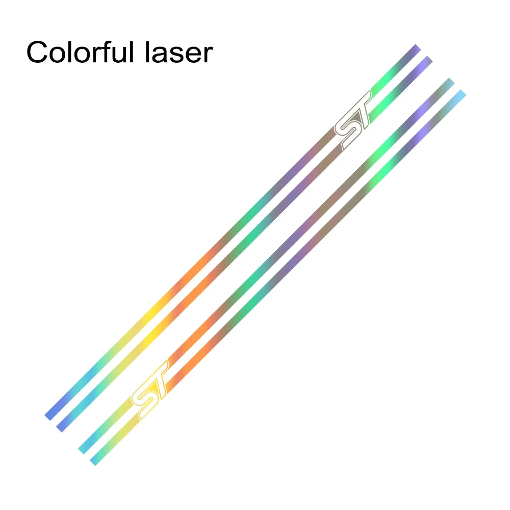 2Pcs Car Side Stripe Graphic Decal – Vinyl Film Compatible with Ford Focus ST