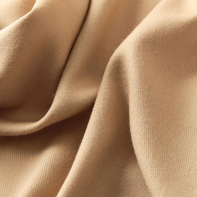 Women's Tassel Scarf, Soft Solid Color Shawl Wrap