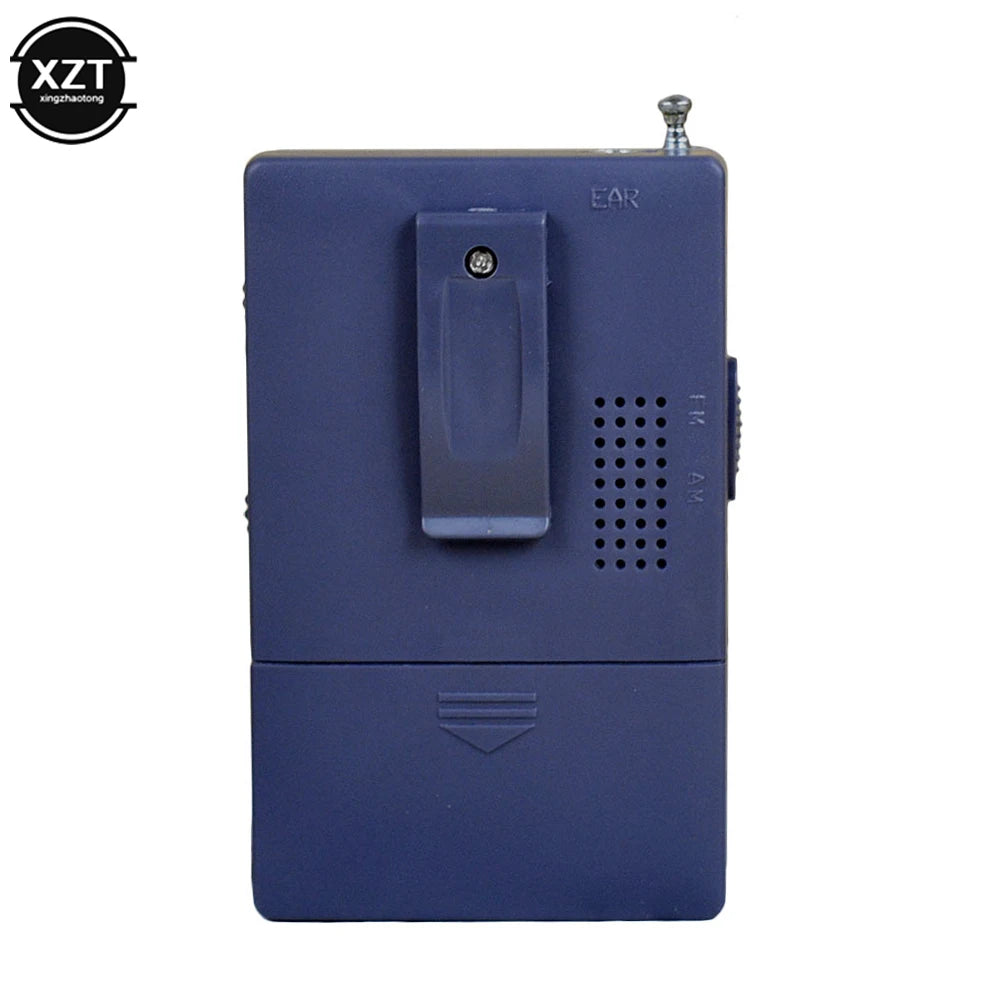 BC-R60 Pocket Radio Telescopic Antenna Outdoor Mini AM/FM Dual Band Radio World Receiver 88-108MHz Speaker 3.5mm Earphone Jack