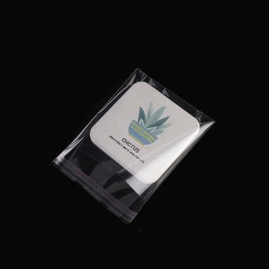 100 Piece Clear OPP Bags - Resealable Self-Adhesive Packaging Bags - photo 3