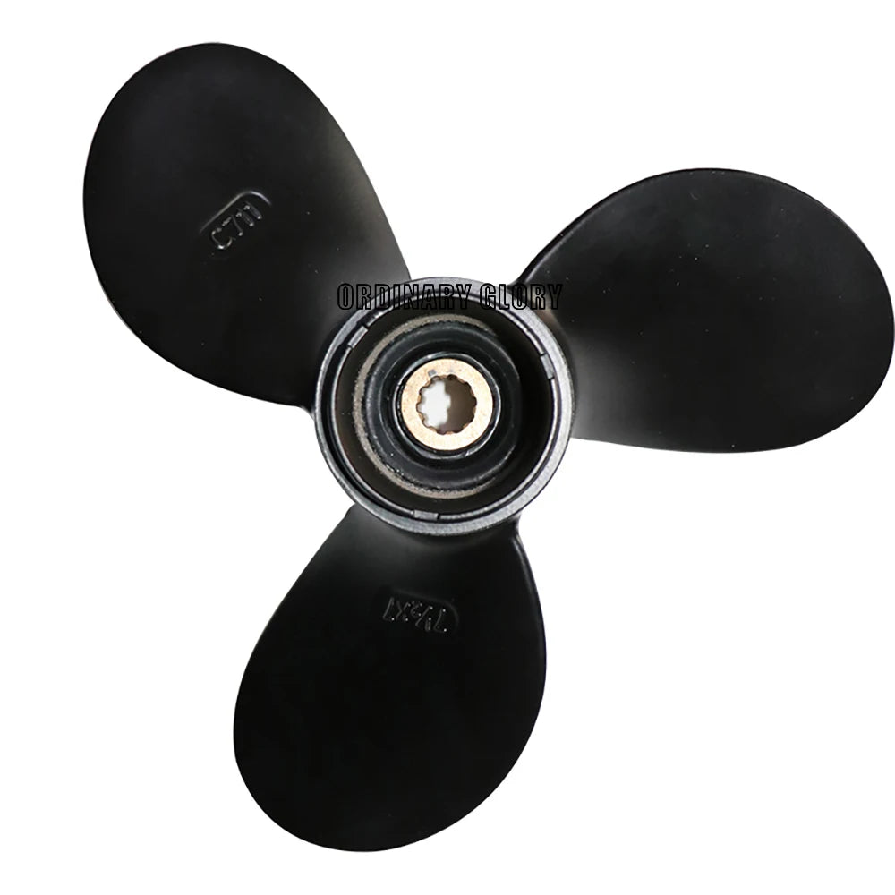 58110-91JN0-019 aluminum alloy propeller 7 1/2 x 7 for Suzuki outboard motor 4-6HP