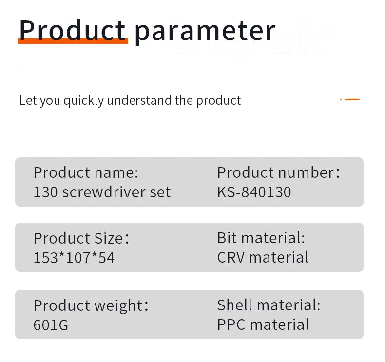 130 in 1 Screwdriver Sets Precision Portable Manual Hand Tool Kits Wireless Cordless Magnetic Small Bits for Xiaomi Phone Repair