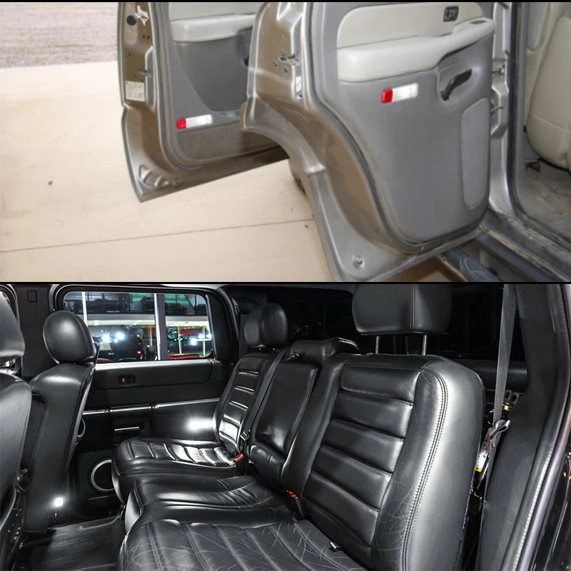 JDM Side Door Courtesy Light Assemblies For GM Trucks SUVs Escalade Avalanche Silverado Sierra Yukon For Hummer 2  Door Courtesy