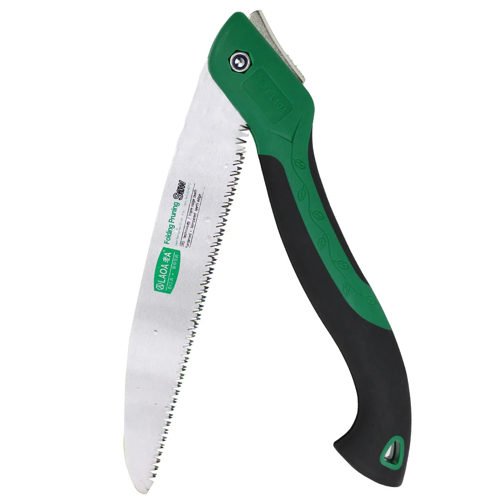 LAOA SK5 Folding Garden Saw – Portable Hand Pruning Saw for Branches, Camping & Logging
