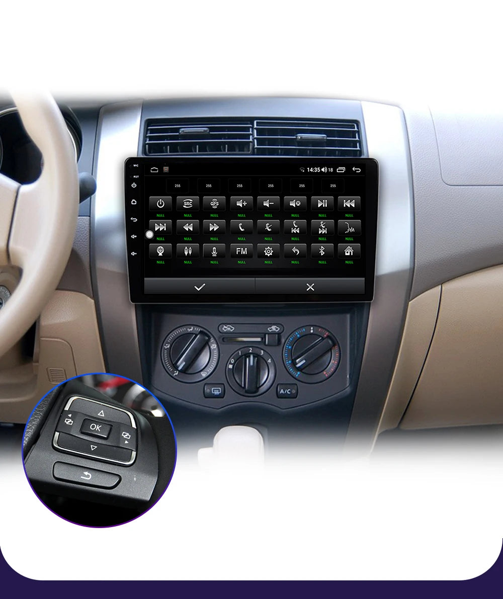 LEHX  7/9/10'' 4GB-64GB 2Din Android 15 Carplay Auto Car Radio Multimedia Stereo For toyota Hyundai Kia Volkswagen Jeep Fiat