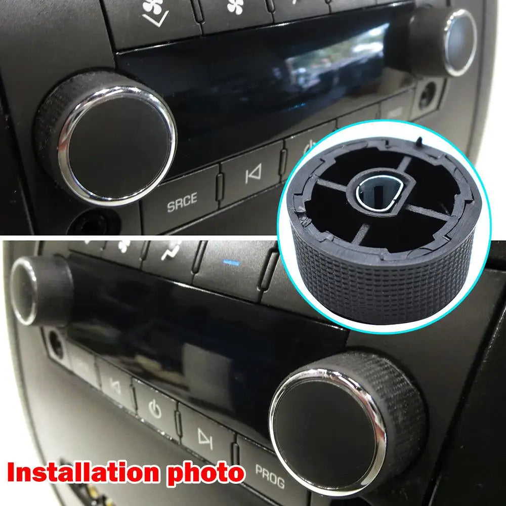Pair Rear Audio Knobs Radio Volume Switch Button For Cadillac Escalade Chevrolet Avalanche Silverado Suburban Tahoe GMC Acadia