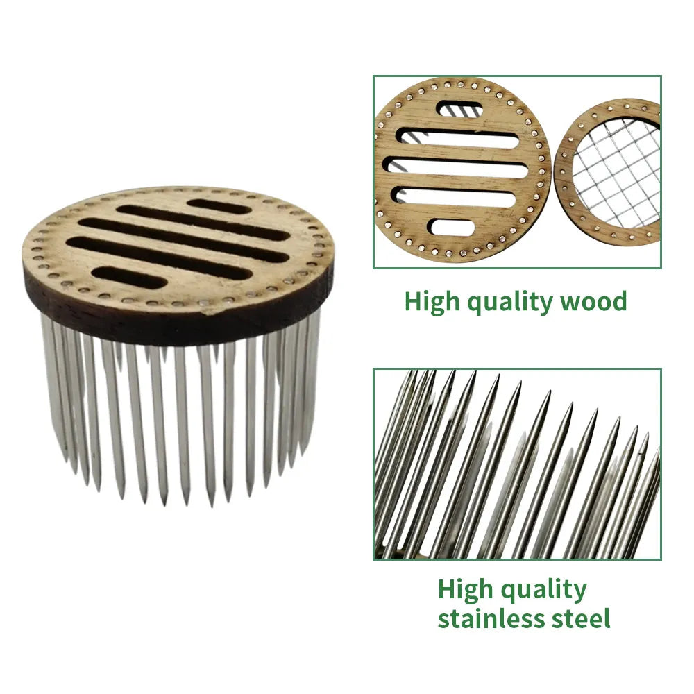 Wooden Queen Bee Cage Stainless Steel Needle Type Catcher Isolation Room Beekeeping Equipments Beekeeper Supplies