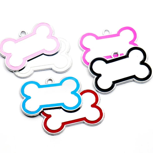 20-Pack Engraved Dog ID Tags - Reflective Name & Phone Tags