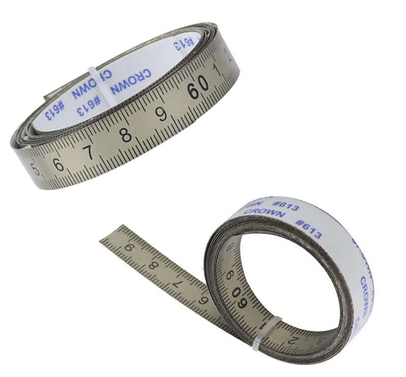 Miter Track Tape Measure Self Adhesive Metric Stainless Steel Scale Ruler 1M-6M For T-track Router Table Saw Woodworking Tool