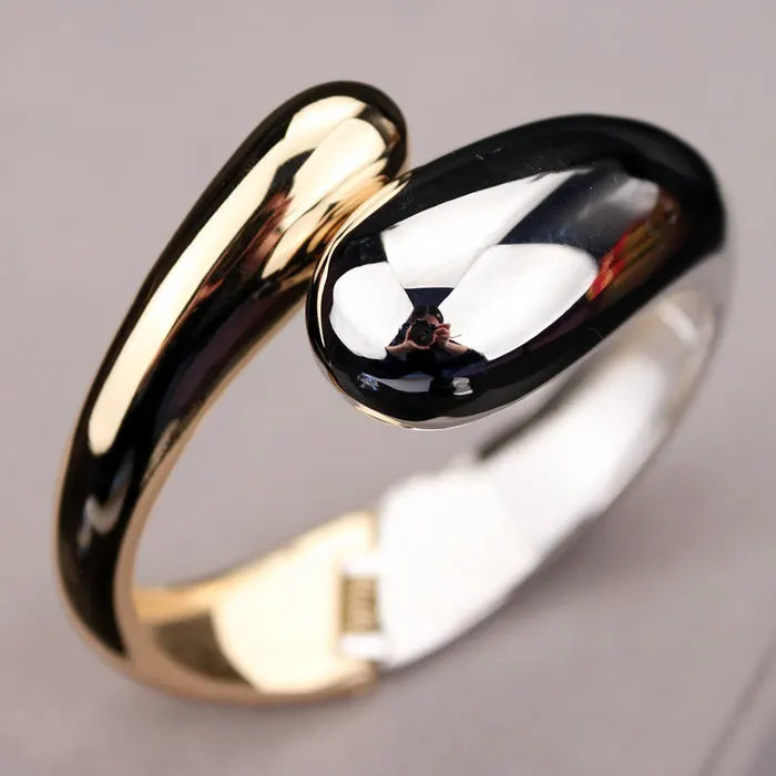 2026 Top Quality Fashion Bangles Gold Color Alloy Simple Wide Opened Bangles Snake Bracelet & Bangles For Women Gifts