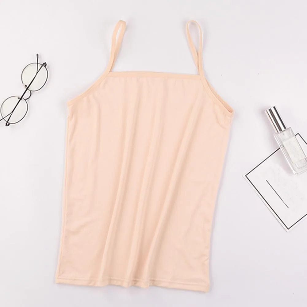 Summer Tank Top Women Sexy Slim Camisole Spaghetti Strap Cotton Vest Breathable Female Undershirt Camis Tank Tops for Women