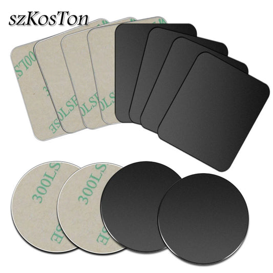 Metal Plate For Car Phone Holder Magnetic Universal Iron Sheet Disk Sticker Mount Mobile Phone Magnet Stand For IPhone