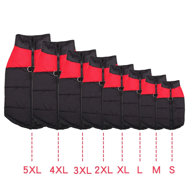 Waterproof Winter Dog Coat - Warm Vest Jacket for Small to Large Dogs