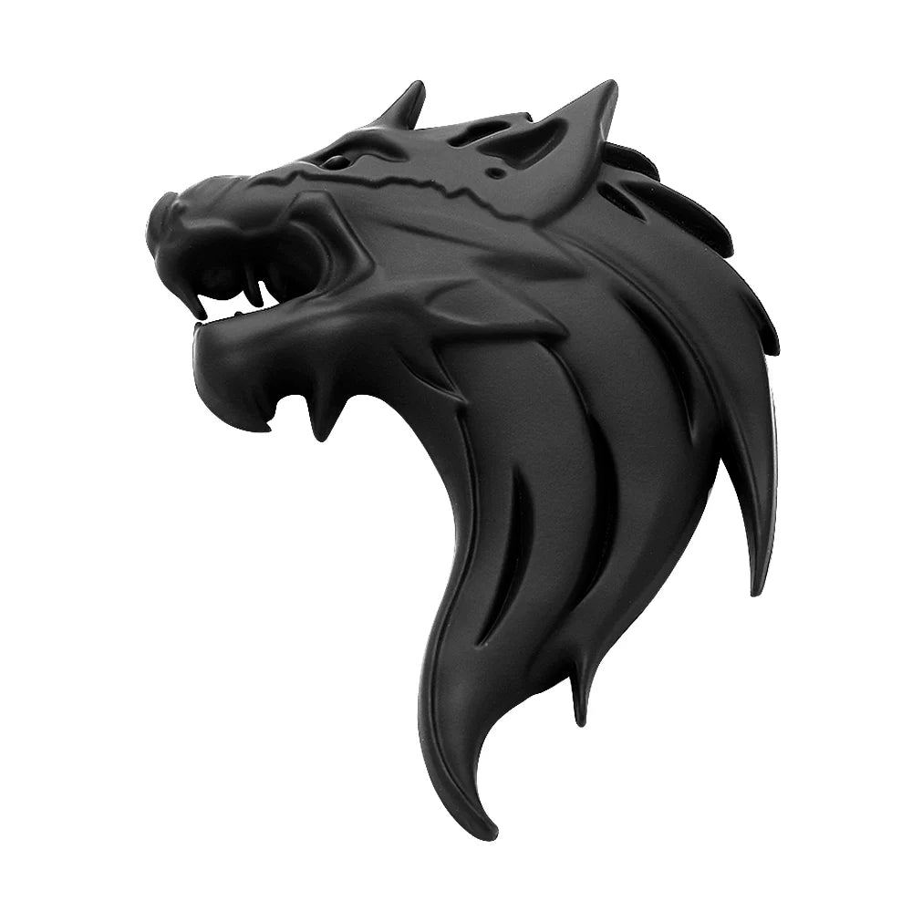Wolf Wolverene Head 100% 3D Metal Car Auto Motorcycle Logo Emblem Badge Sticker DIY NEW Gun Silver Bronze 3 Colors Car-Styling