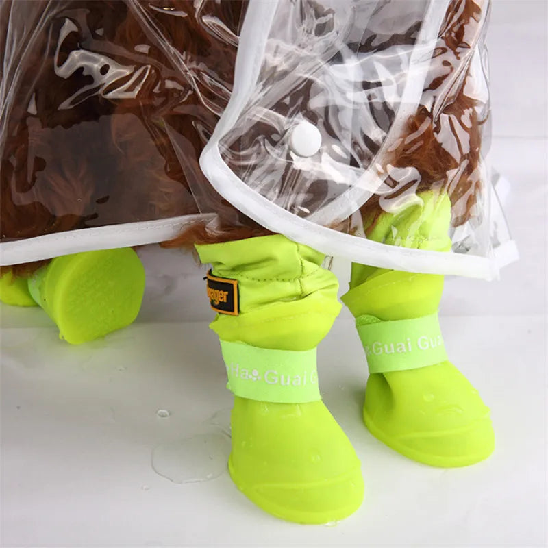 Fleece-Lined Dog Snow Boots - Adjustable Anti-Slip Booties for Small Dogs - photo 5