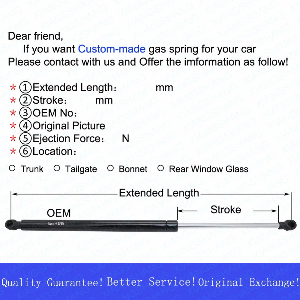 Front Hood Lift Support Shocks (Pair) - Dodge Ram 1500/2500/3500 2002-2010