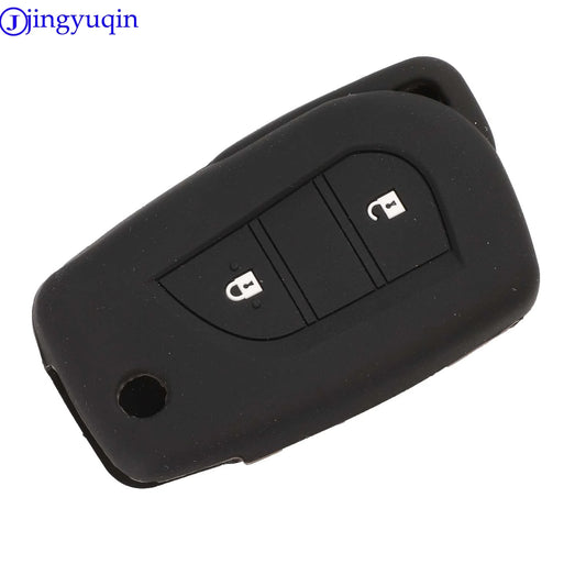 Silicone Folding Remote Key Cover Case for Toyota Yaris, Camry, Corolla & Prado - photo 2