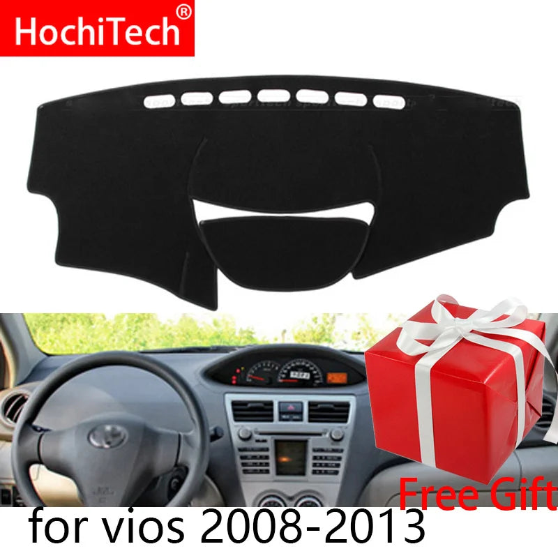 Right Left Hand Drive Car Dashboard Covers Mat Shade Cushion Pad Carpets Accessories For Toyota Vios 2008 2009 2010 2011-2013