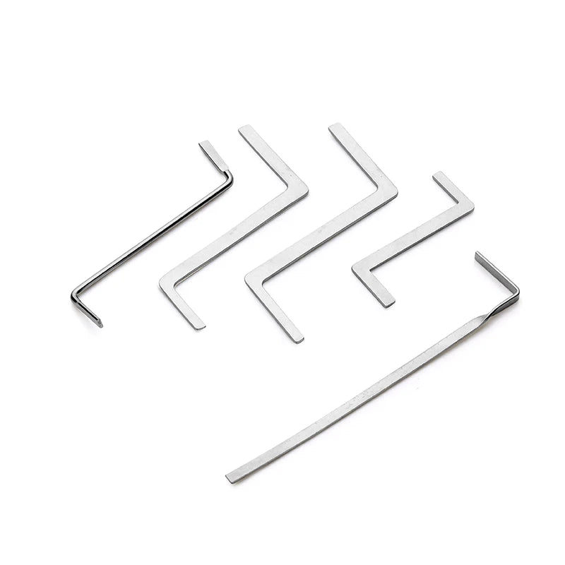 12PCS NAIERDI Lock Pick Set Locksmith Supplies Broken Key Auto Extractor Remove Hooks Stainless Steel DIY Hand Tools Hardware
