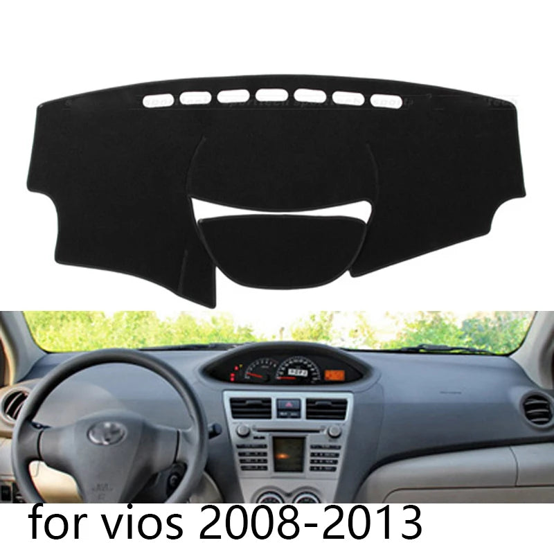 Right Left Hand Drive Car Dashboard Covers Mat Shade Cushion Pad Carpets Accessories For Toyota Vios 2008 2009 2010 2011-2013