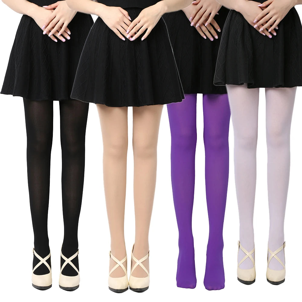 Women's Opaque Tights, 120D Seamless Pantyhose