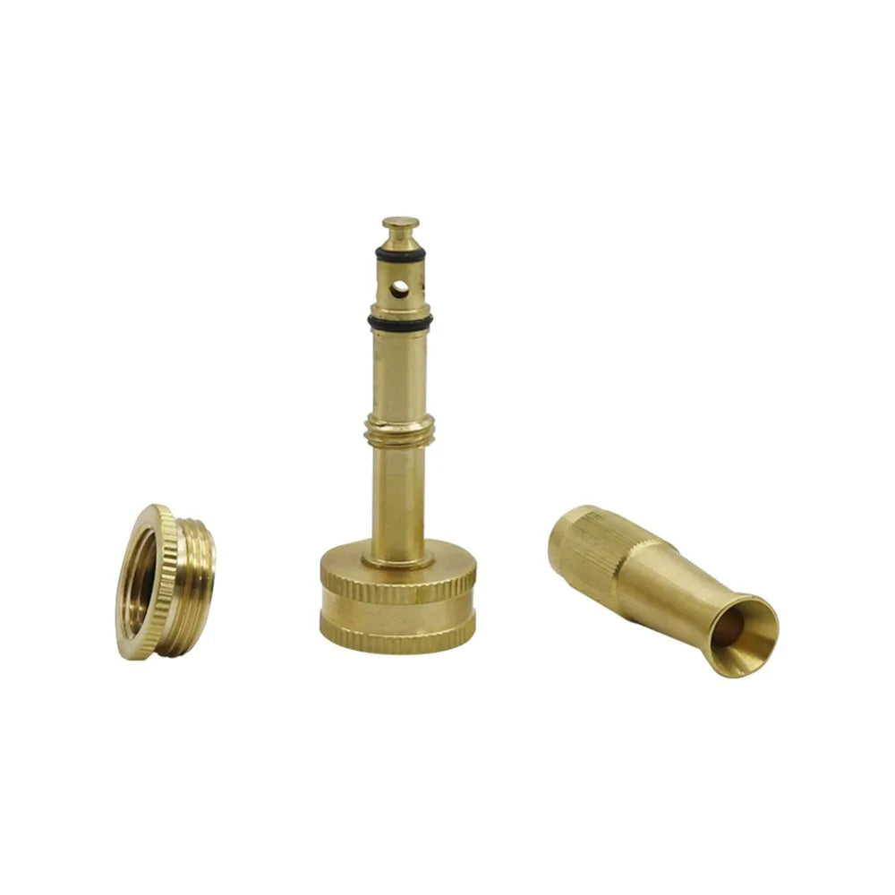 Brass Spray Gun with 3/4",1/2" to 3/4" Female thread Adjustable Water Gun Car Wash Garden lawn Watering Spray gun 1 Pc