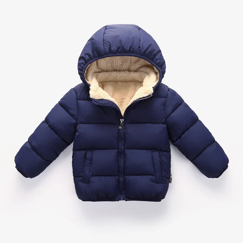 Kids Fur Hood Plush Jacket - Thickened Winter Outerwear for Boys & Girls - photo 10