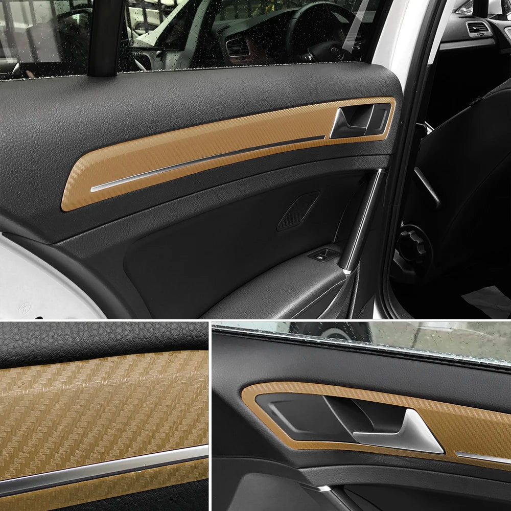 200cm x50cm 3D Carbon Fiber Vinyl Wrap Film Motorcycle Car Vehicle Stickers And Decals Sheet Roll Car Accessories Car-styling
