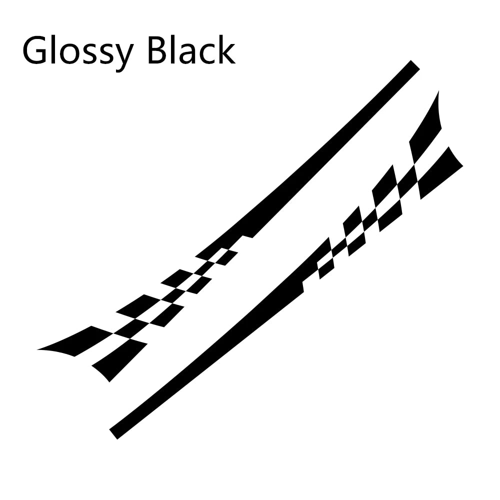 2pcs/lot 220x25cm Car DIY Both Sides Stickers Race Stripes Camouflage Automobiles Products Car Wrap Vinyl Film Car Accessories