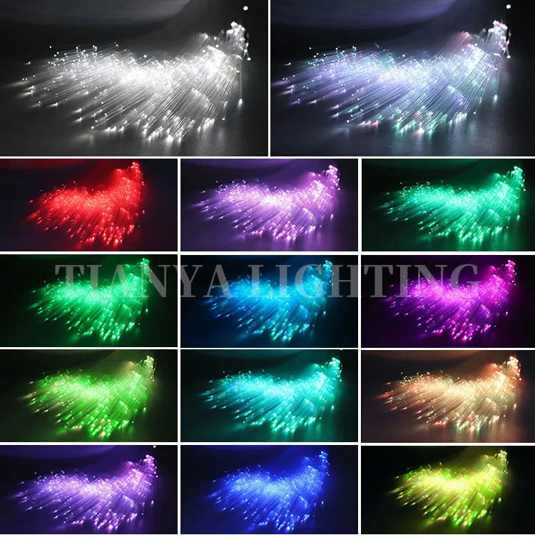 16w Twinkle LED Car Starry Sky Light Roof Star Night Lights Interior Starry Sky Ceiling Auto Interior Stars Fiber Optic Lamp