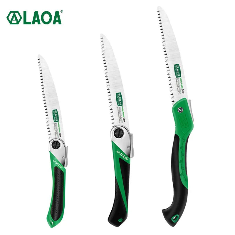 LAOA SK5 Folding Garden Saw – Portable Hand Pruning Saw for Branches, Camping & Logging